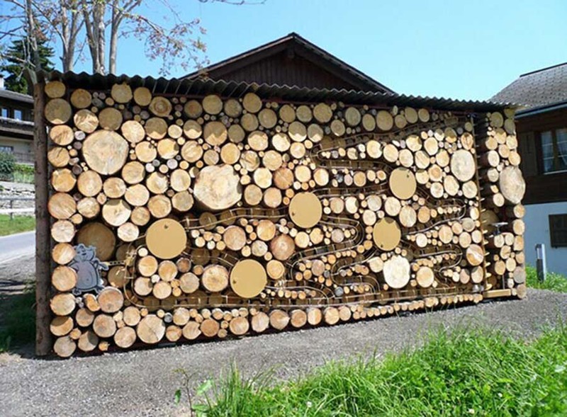 как складывать дрова